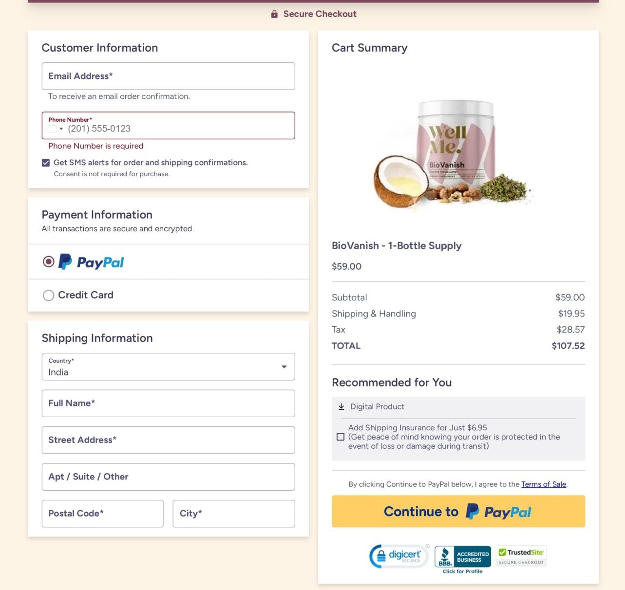 BioVanish-order-page